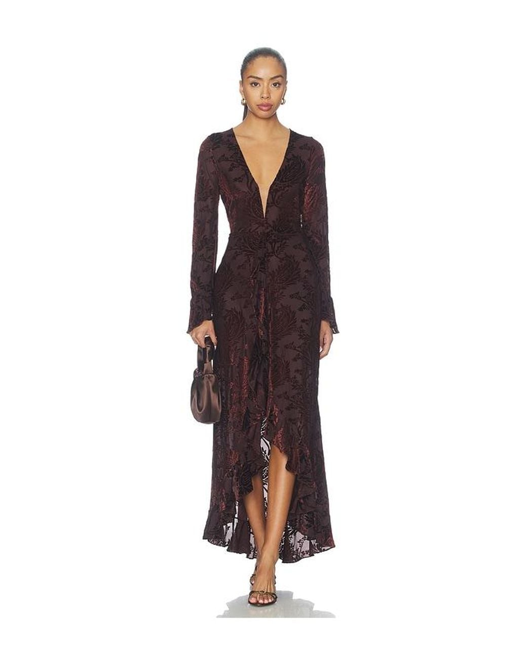Especia Red Coulis Long Dress