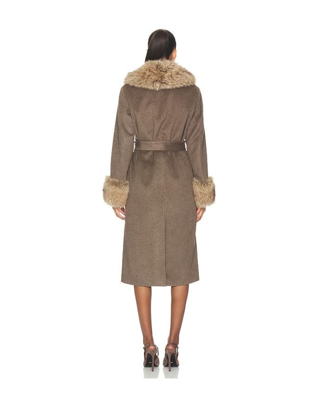 Jonathan Simkhai Natural Kinsley Belted Long Coat