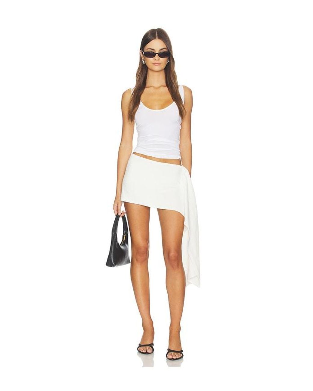 CULTNAKED White Towel Pareo Wrap Skirt