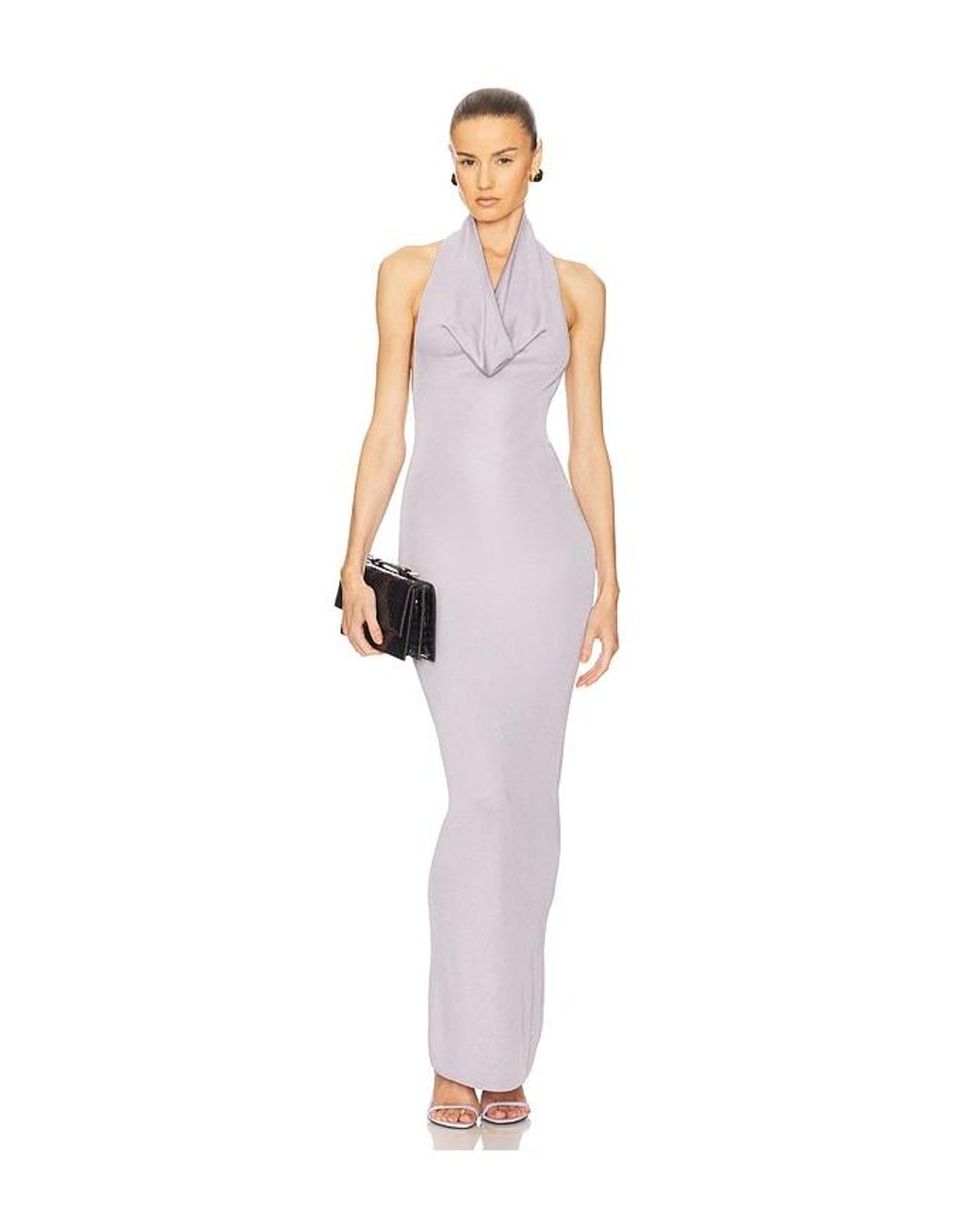 Helsa White Aaliyah Maxi Knit Dress