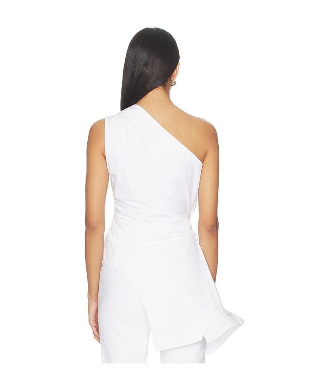Rohe White Reimagined One Shoulder Top