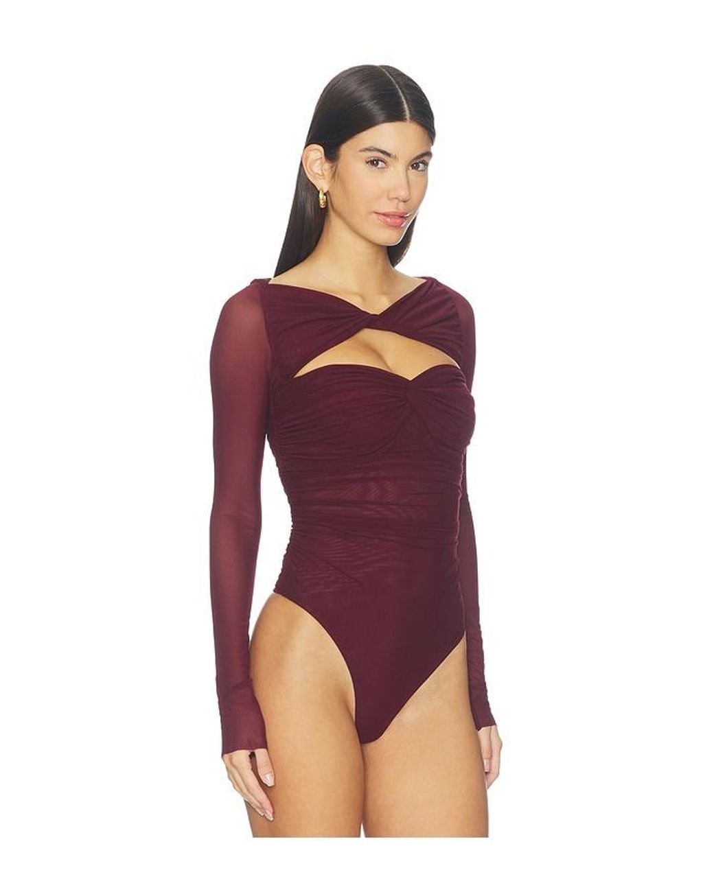 MAJORELLE Purple Eleanora Bodysuit