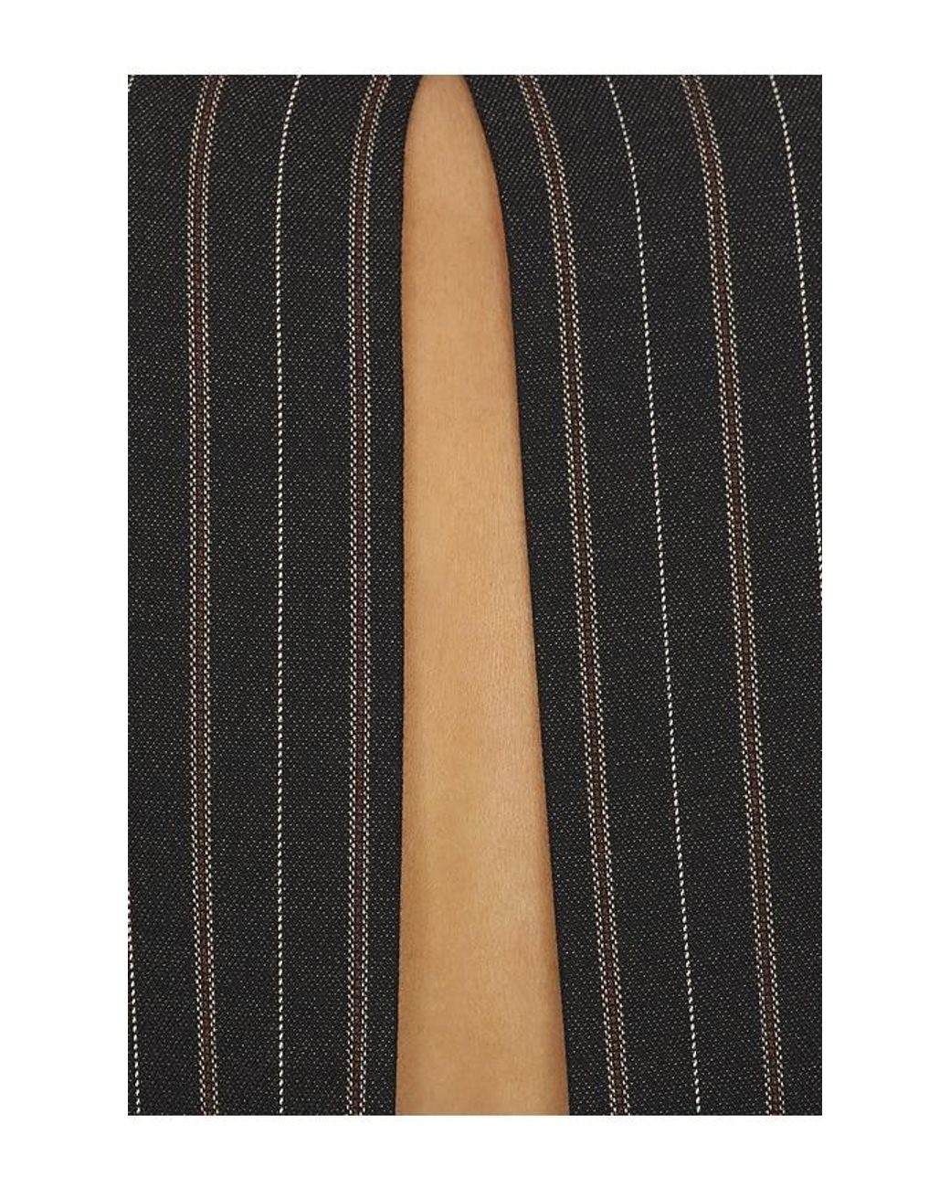 Helsa Black Stripe Twill Boyfriend Blazer