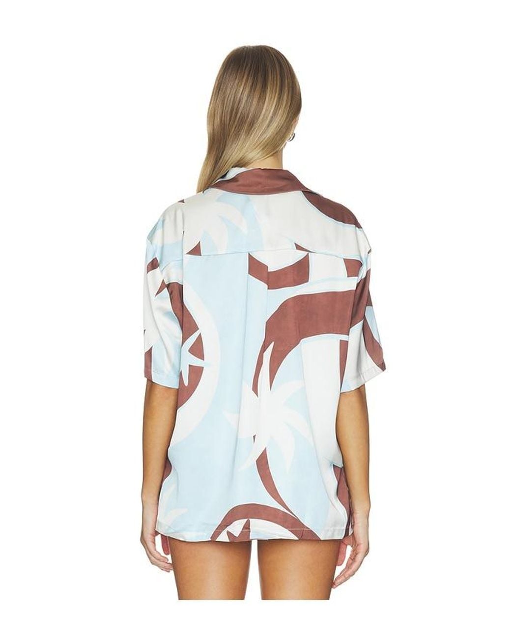 Seven Wonders White Alarashort Sleeve Shirt