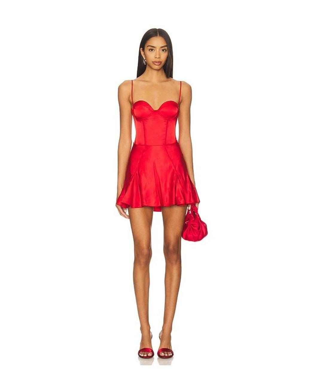 retroféte Red Mairead Dress