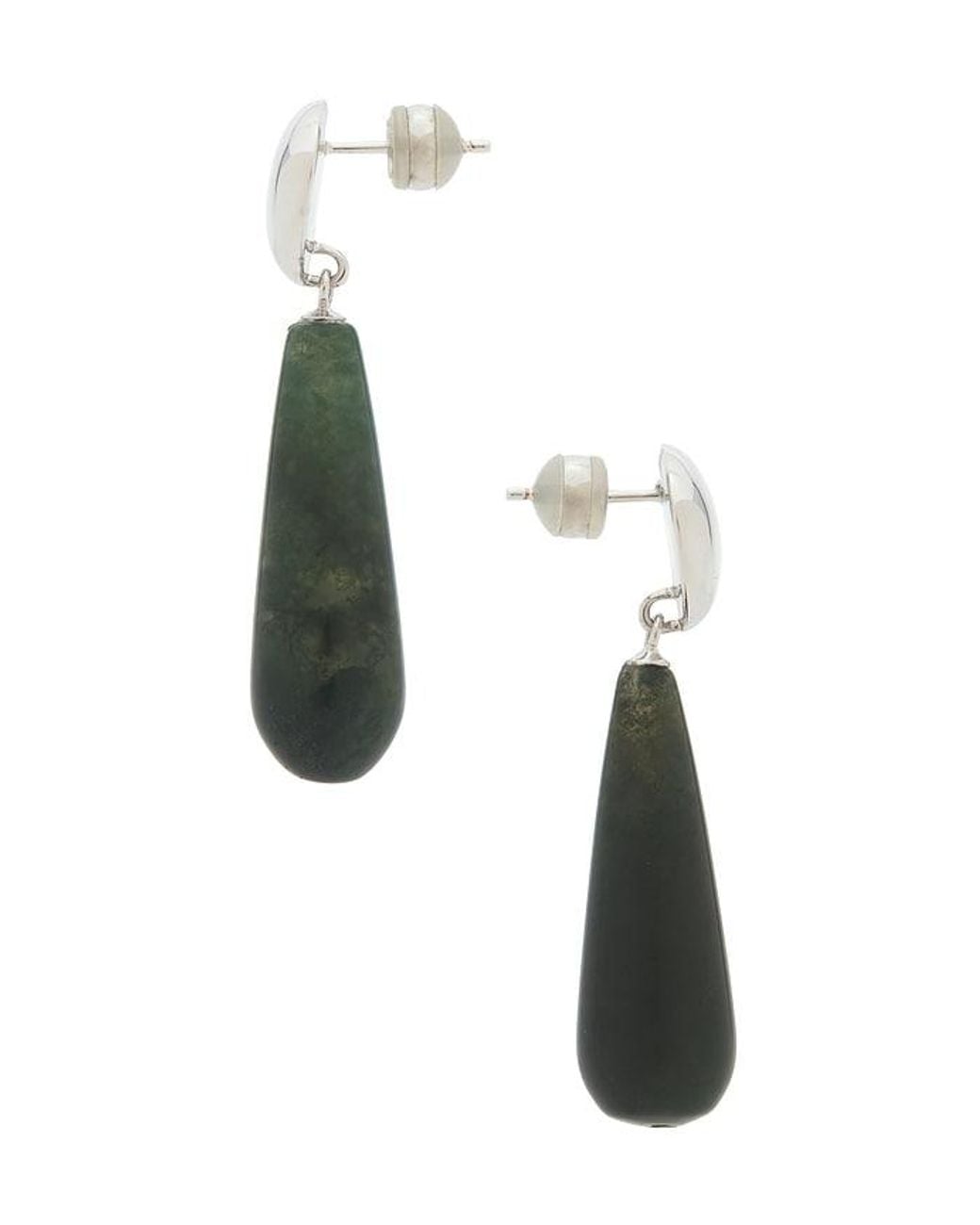 Shashi White Ohrring Sage