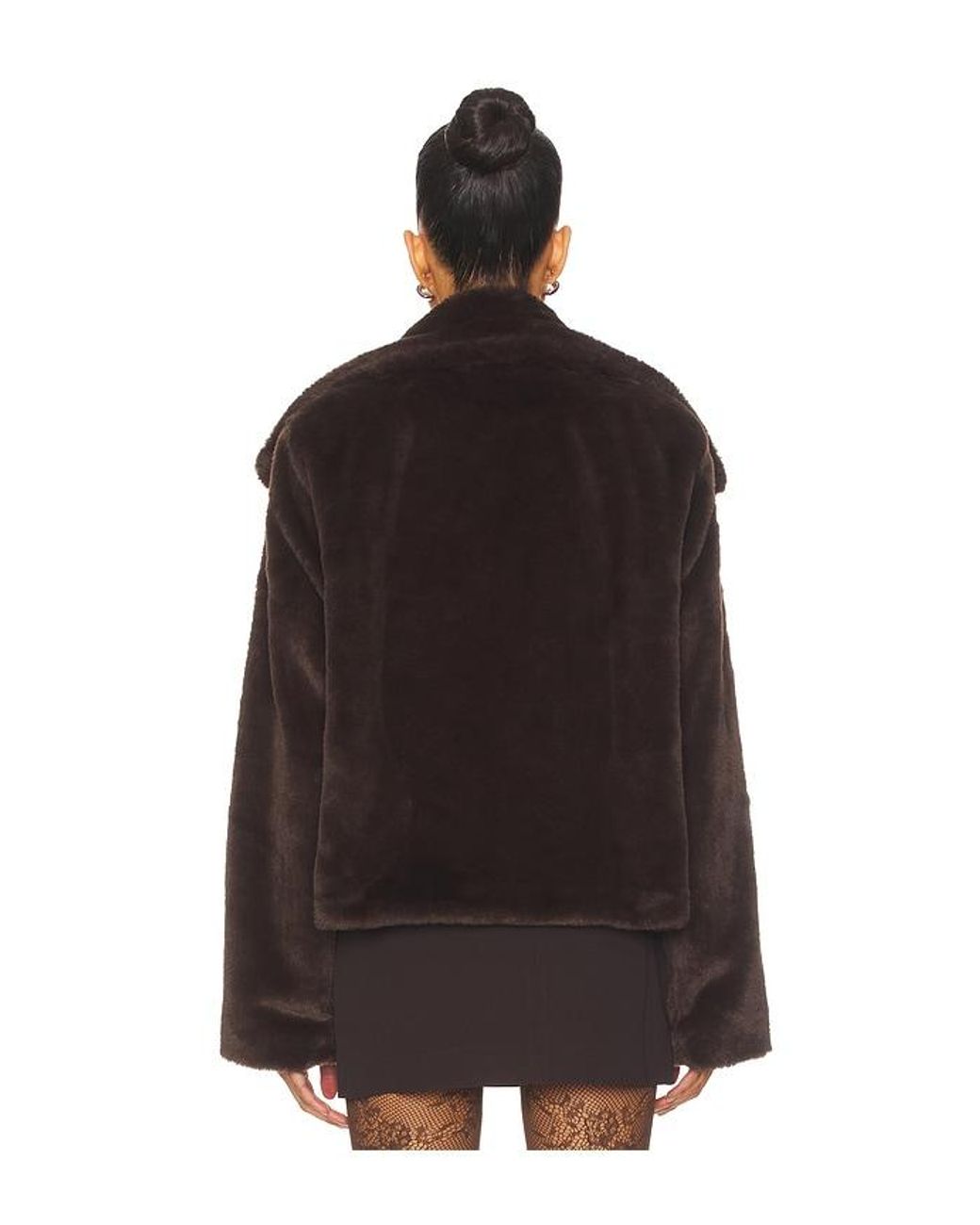 superdown Black Willow Faux Fur Coat
