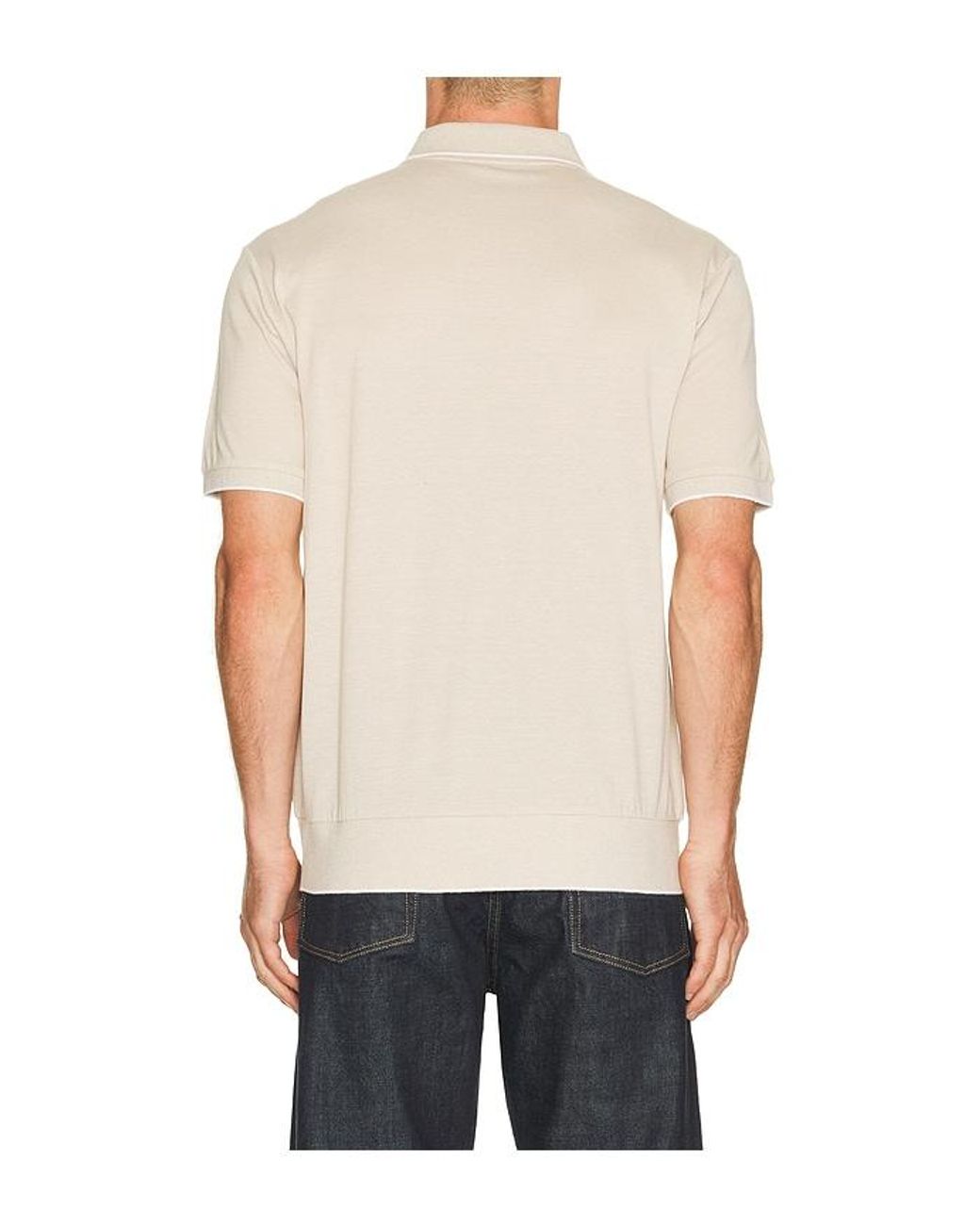 Polo Ralph Lauren Multicolor Short Sleeve Jacquard Pique Johnny Collar Polo for men