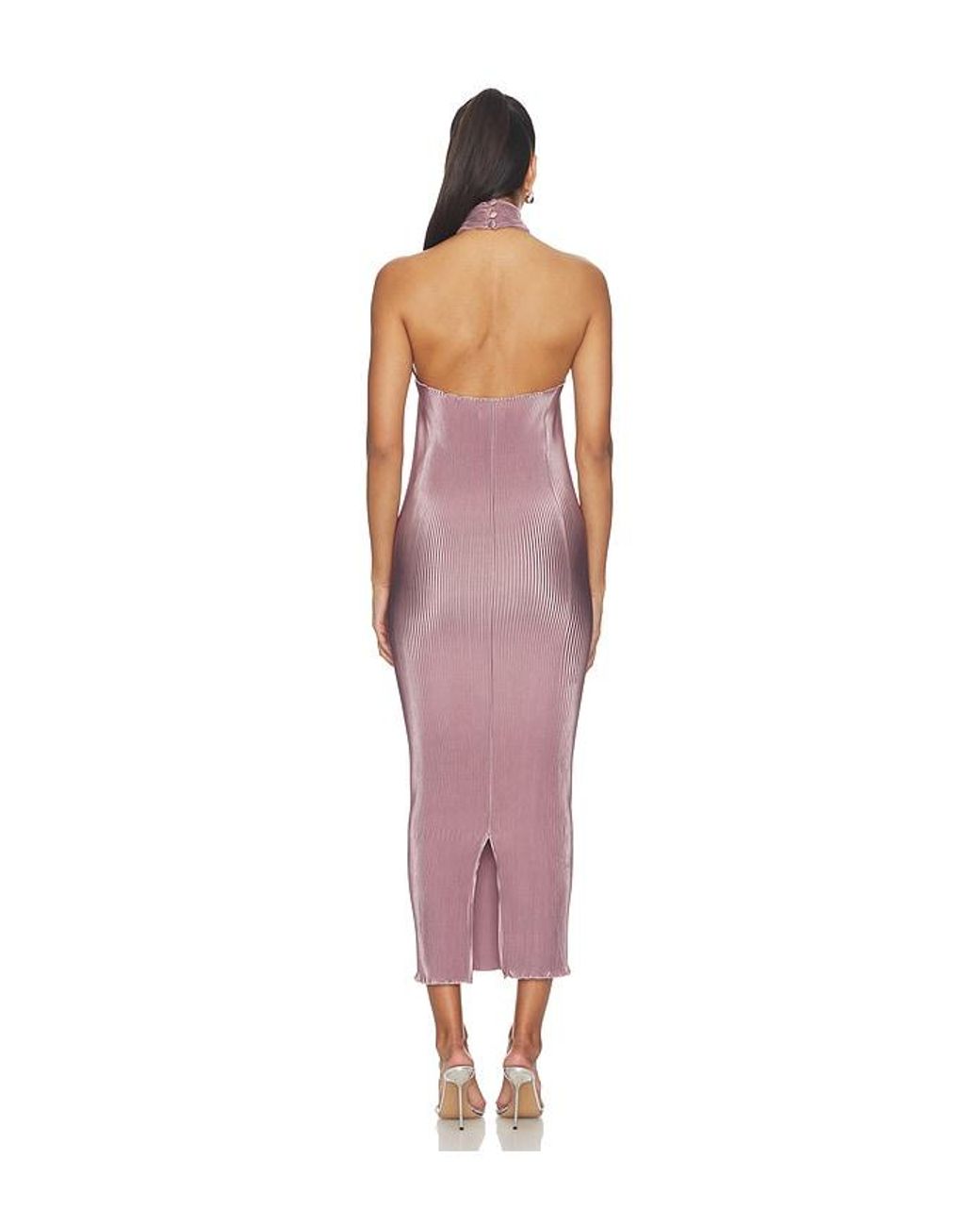 L'idée Red 90's Halter Dress