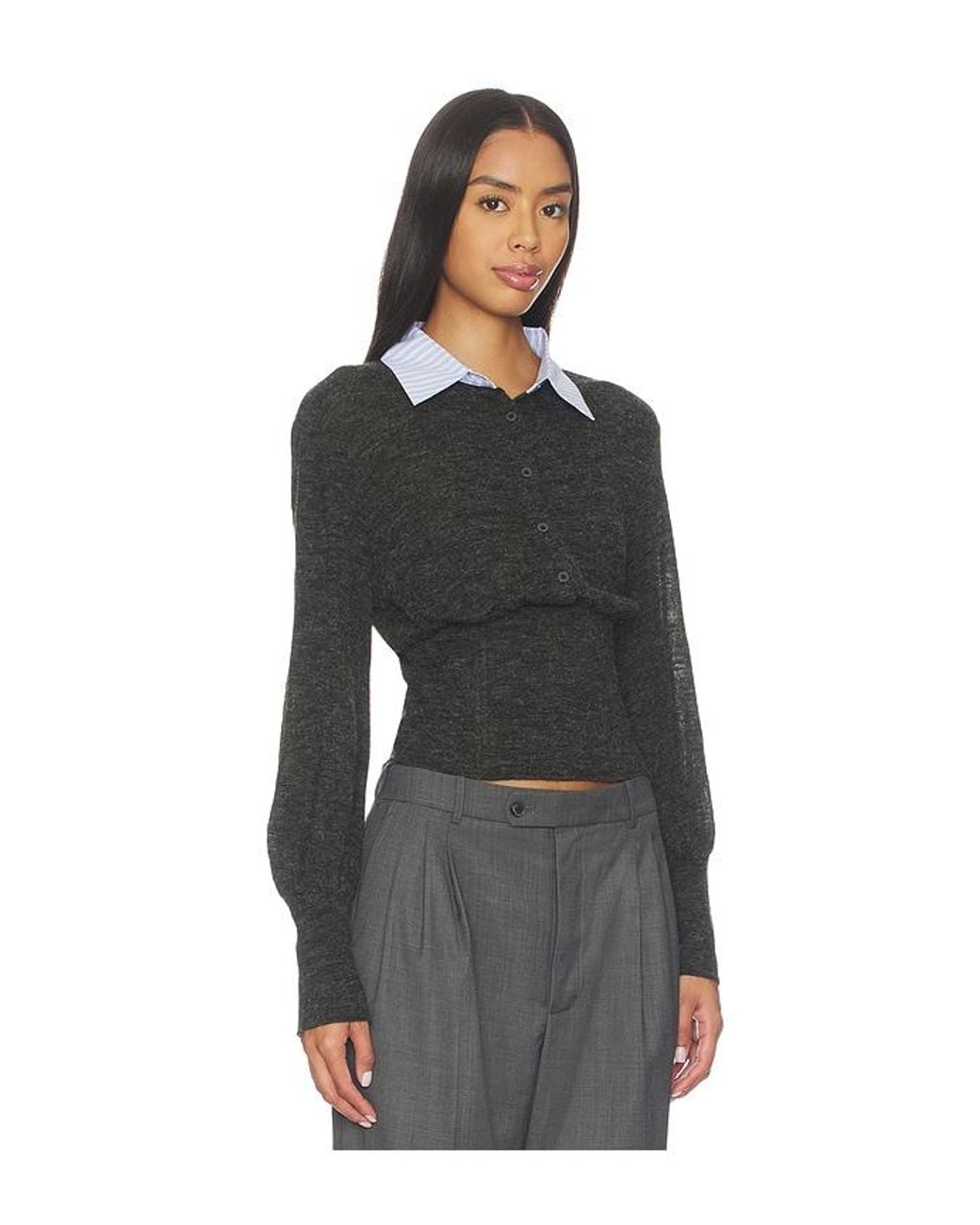 With Jean Black Heidi Top