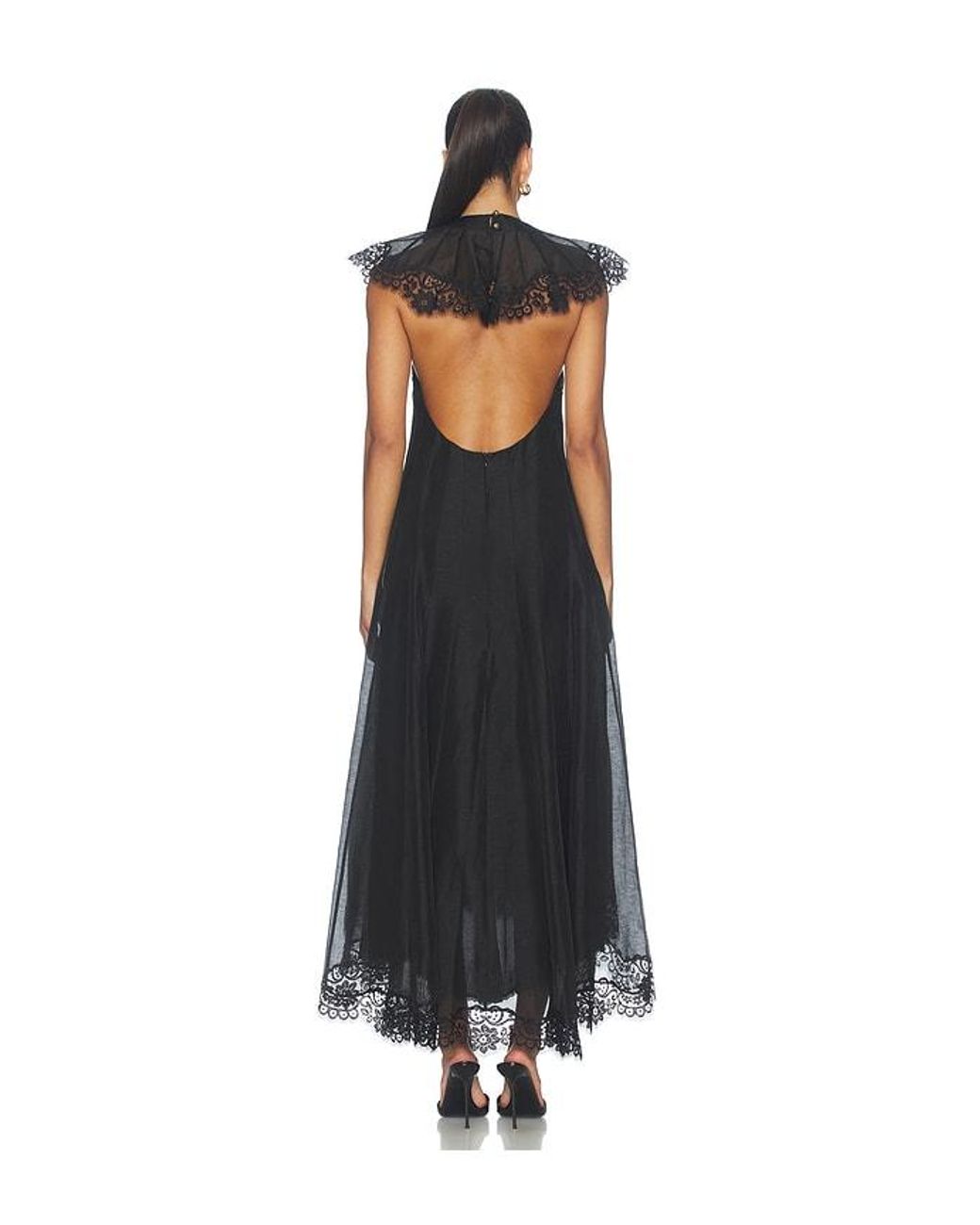 Zimmermann Black Ascent Flutter Gown