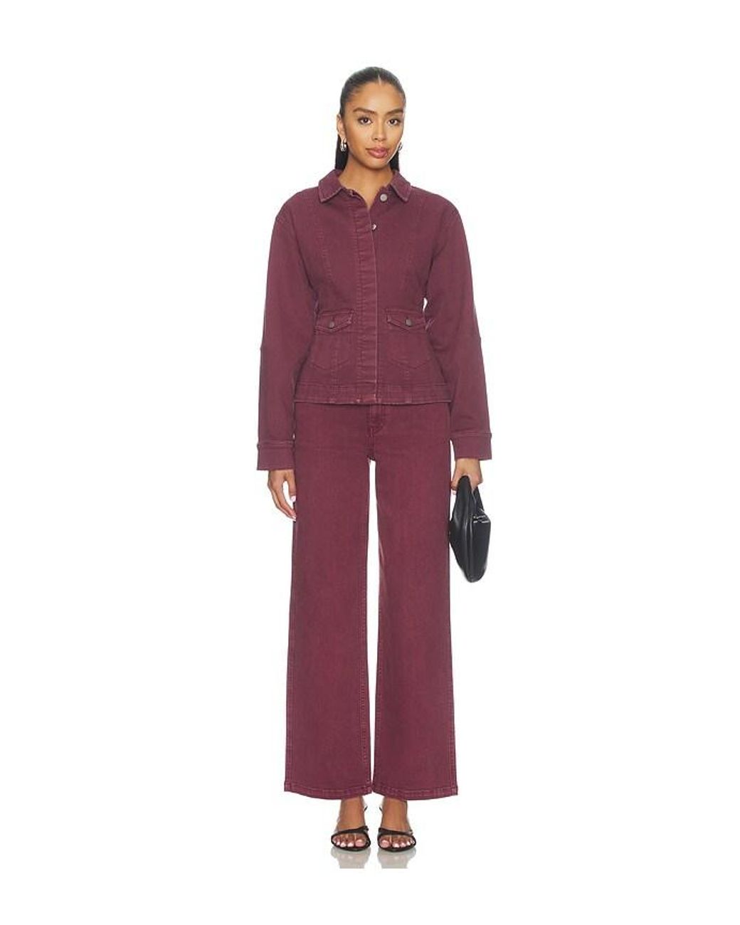 SOVERE Purple Blaine Denim Jacket