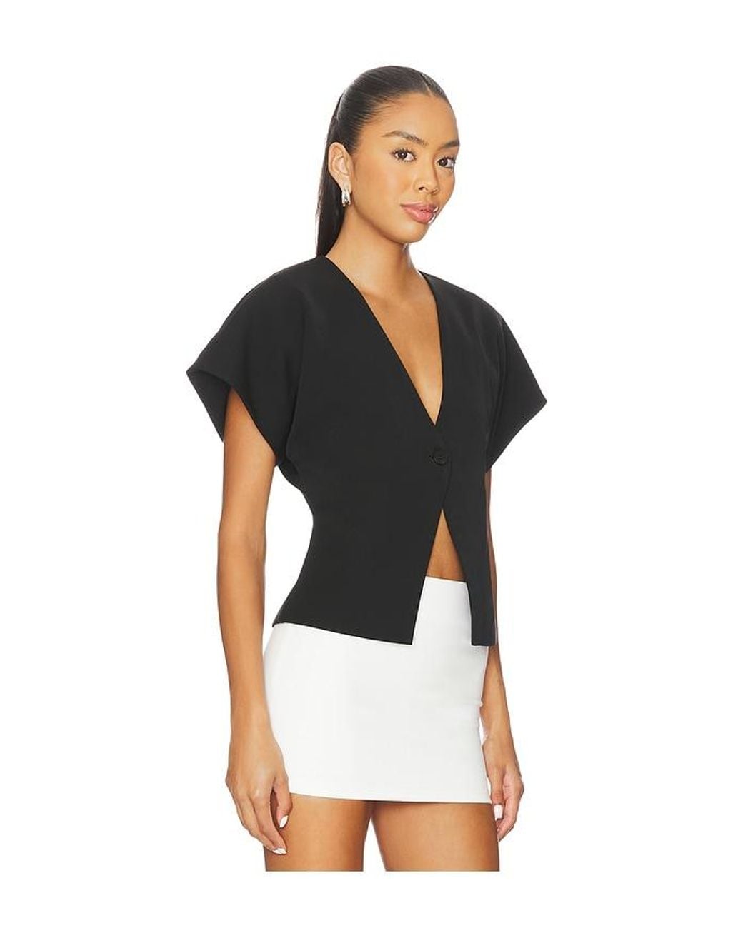 ALL THE WAYS Black Wanda Top