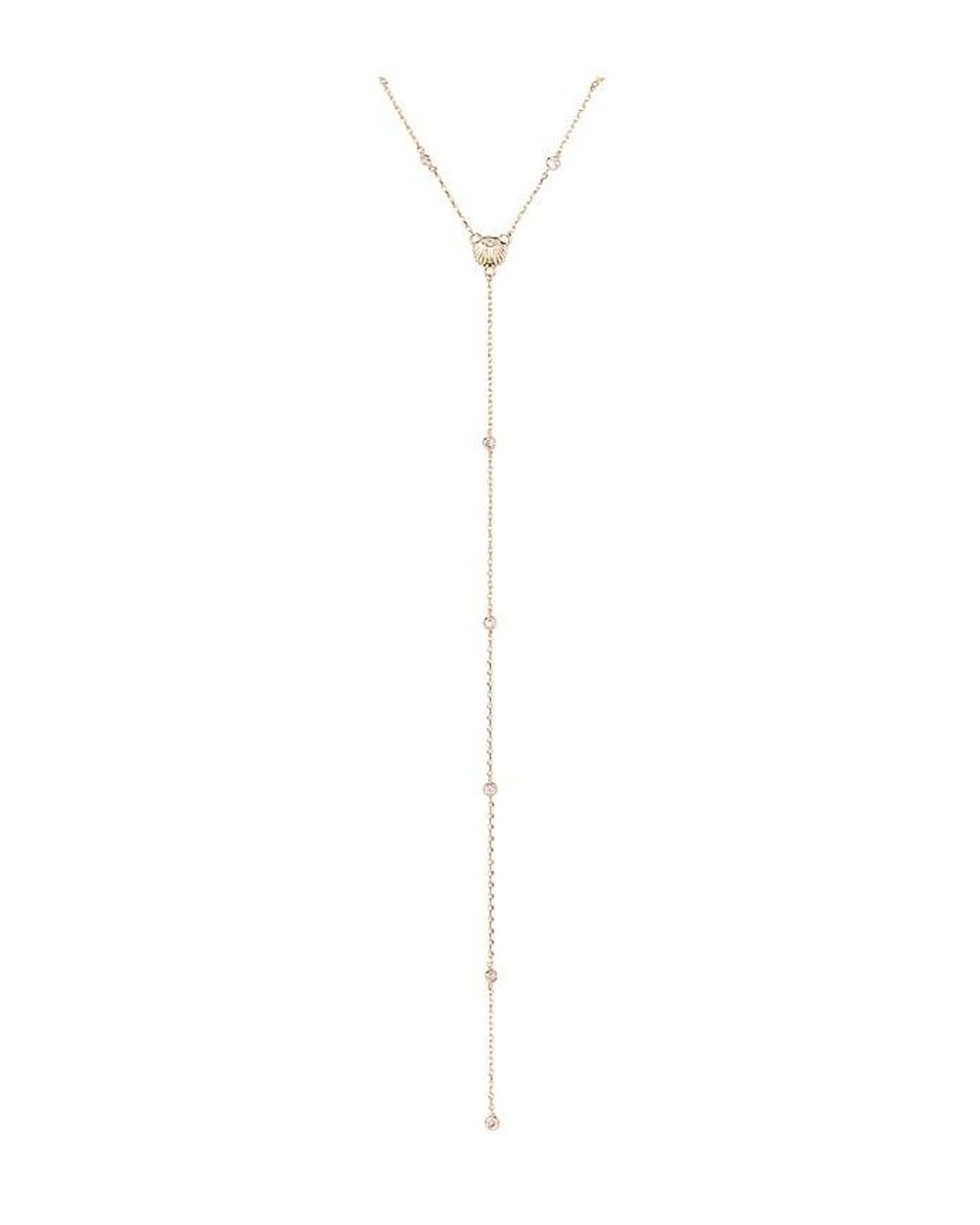 Ettika White Santorini Shell Lariat Necklace