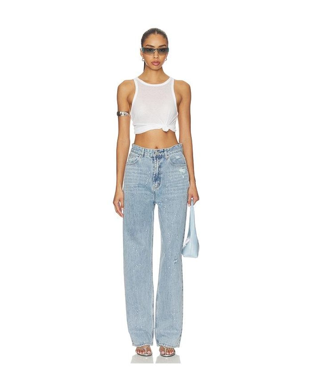 Lioness Blue Diamante Jeans
