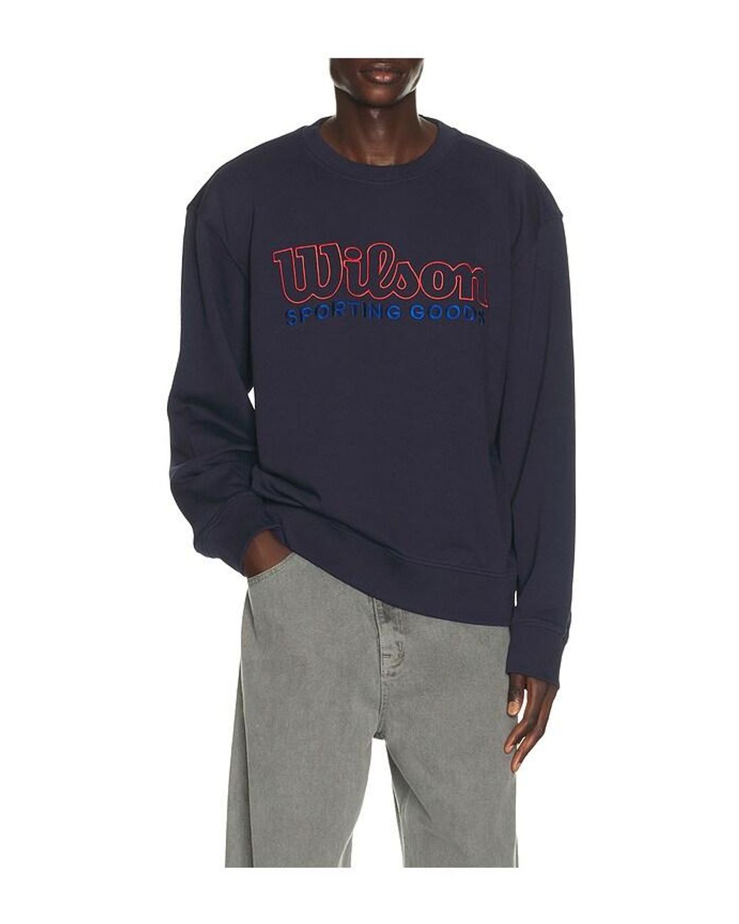 Wilson Blue Playstate Crewneck Sweatshirt for men