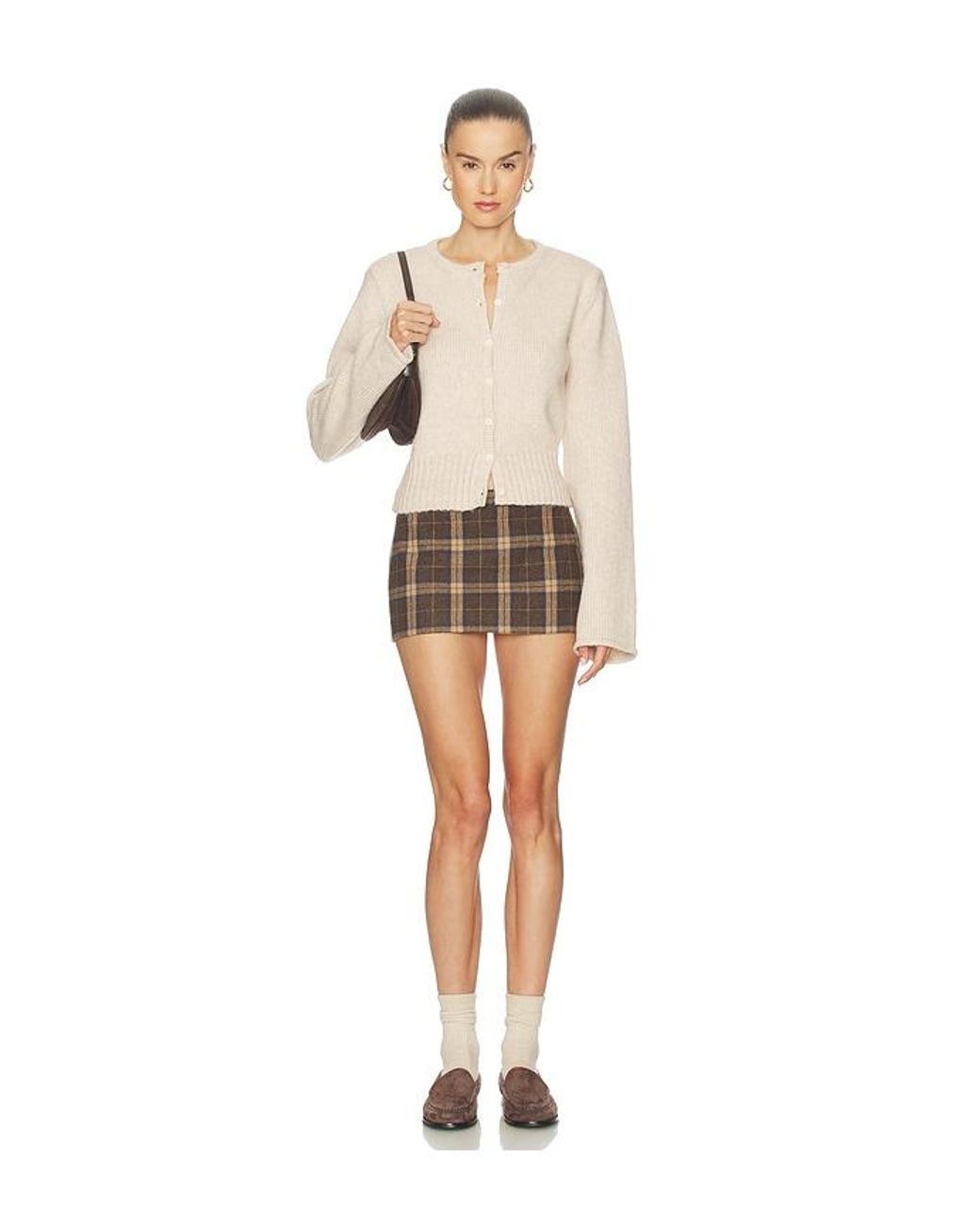 SNDY'S Natural Fluffy August Button Top