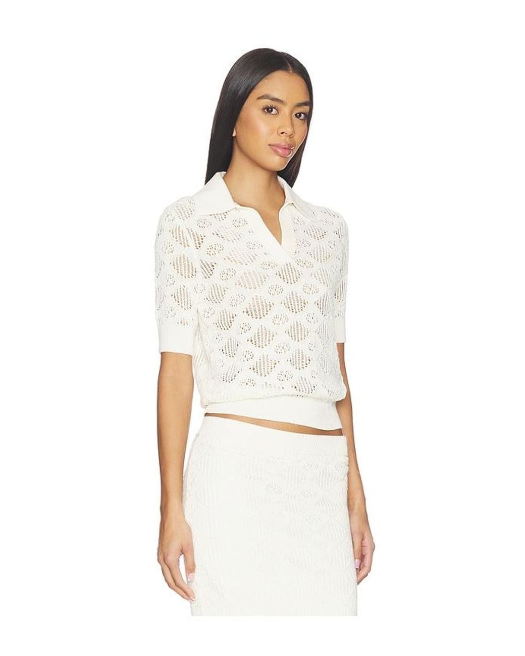 FAVORITE DAUGHTER White The Courtside Polo