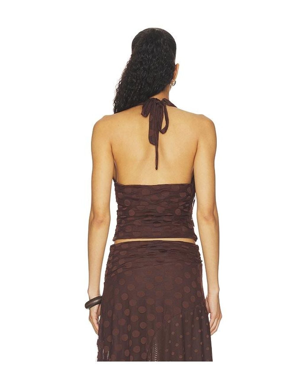 SOVERE Brown Blyth Top