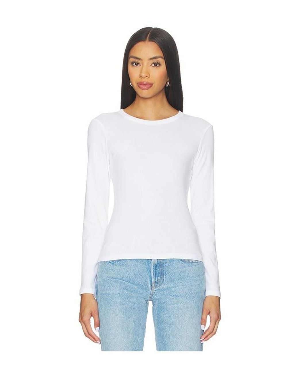 Leset White Nando Slim Fit Long Sleeve