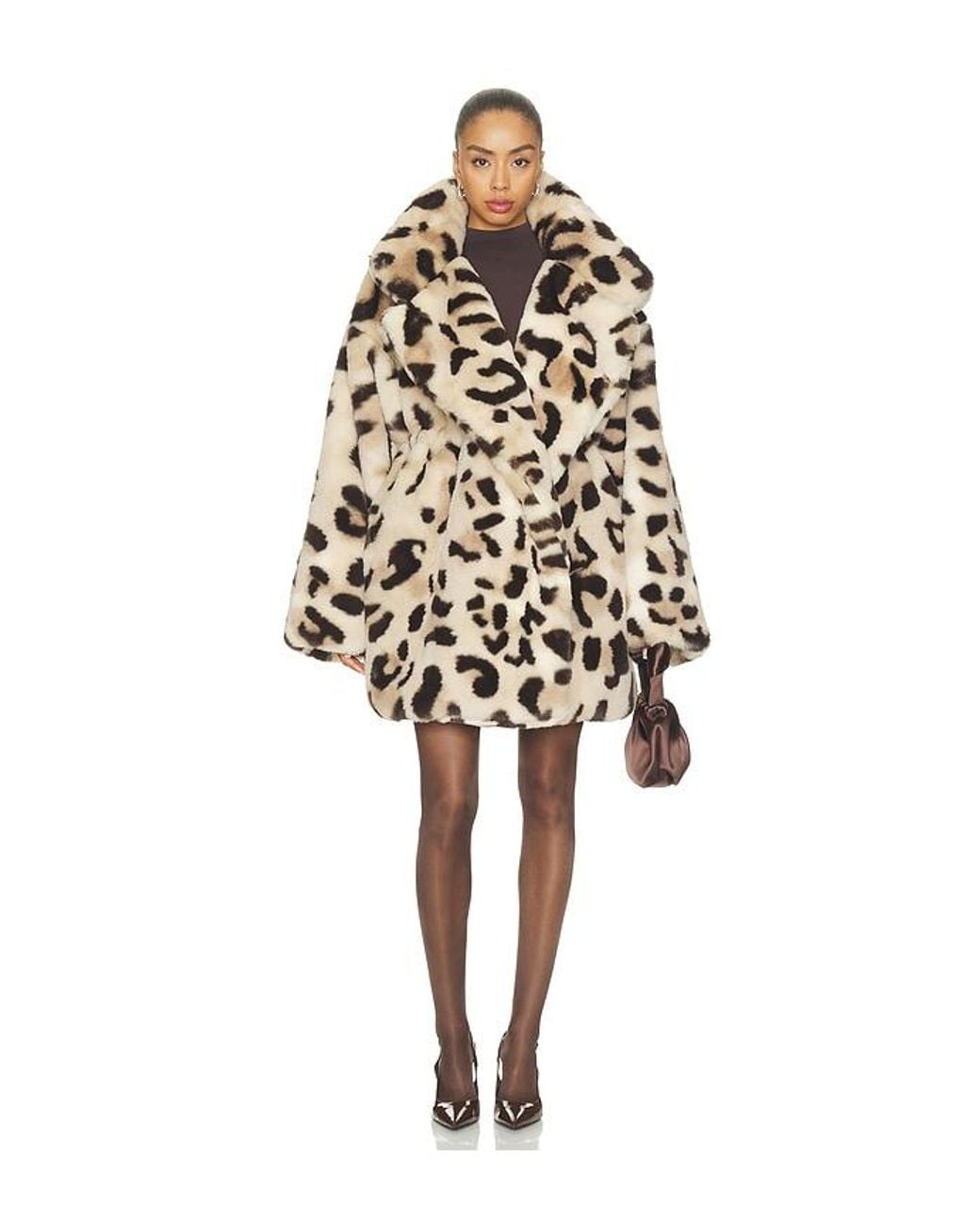 Norma Kamali White Teddy Bear Car Coat