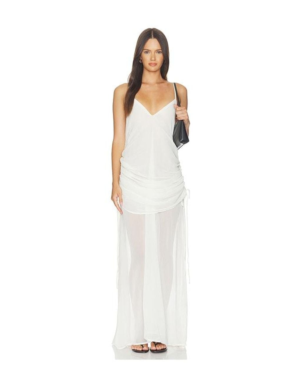 SNDY'S White Evelia Maxi Dress