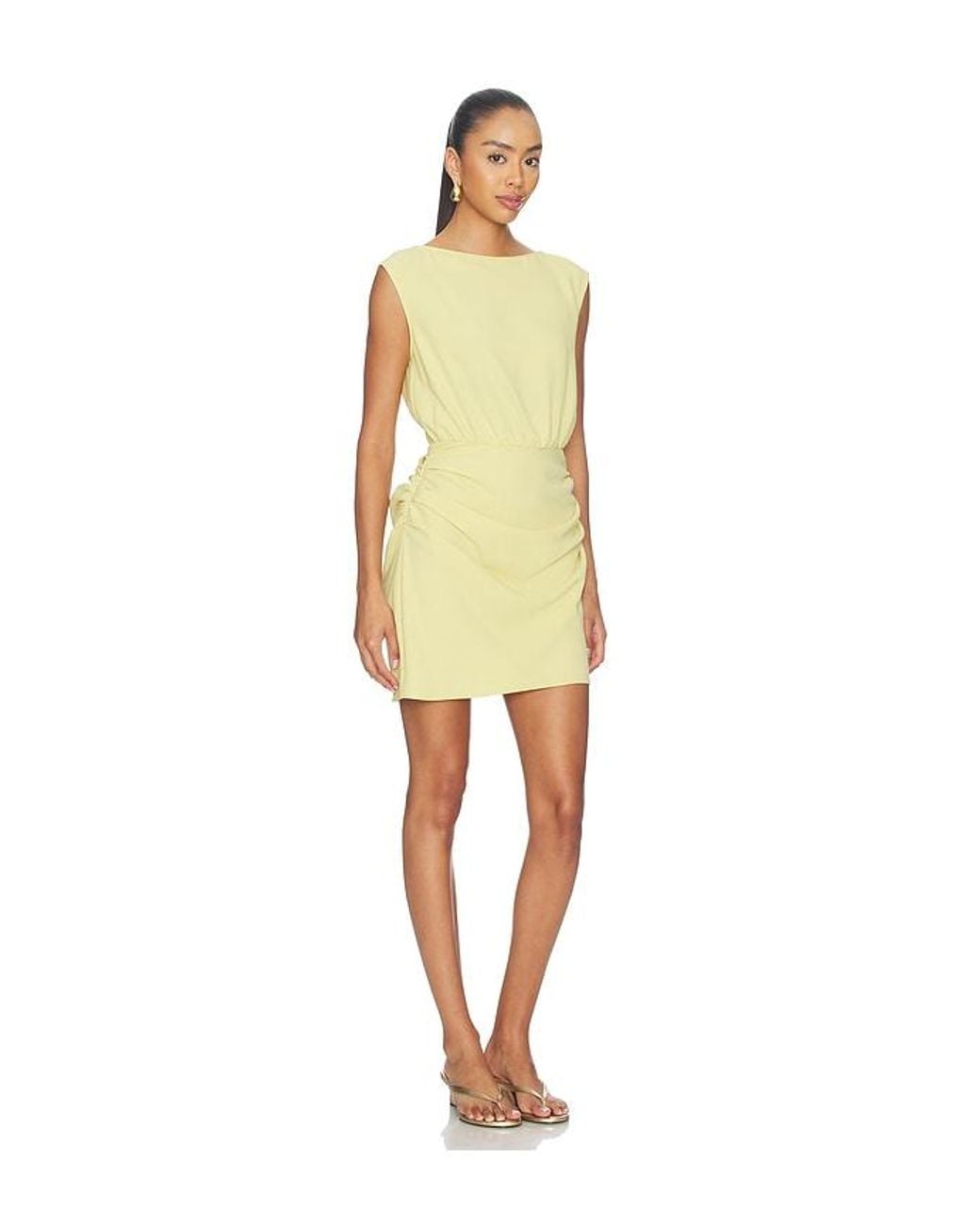 Amanda Uprichard Natural Nora Dress
