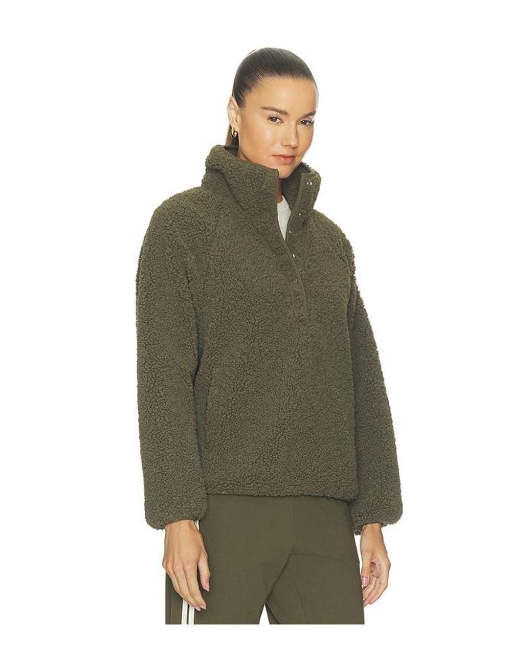 The Upside Green Harlow Fleece Pullover
