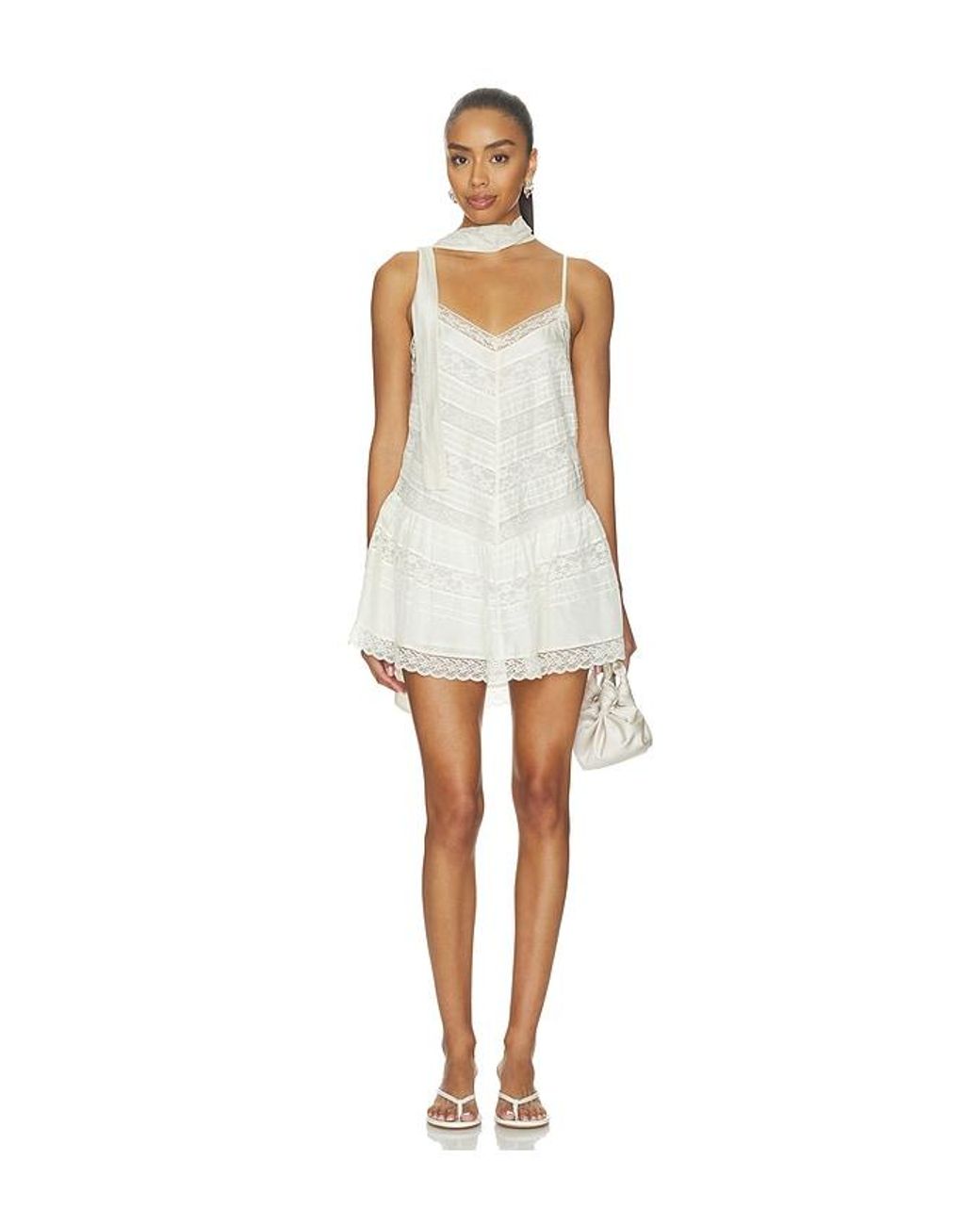 LoveShackFancy White Bessette Dress