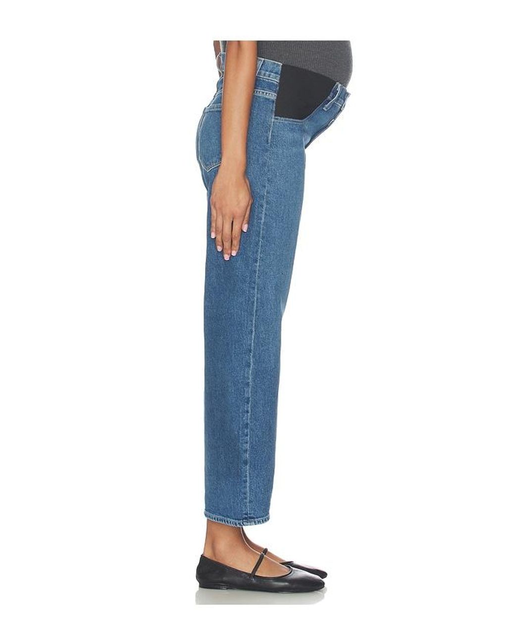PAIGE Blue Arellia Ankle Maternity Jeans