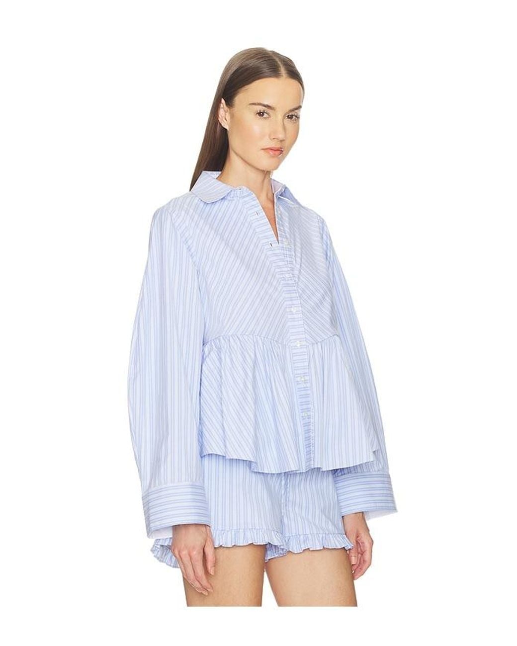 Kika Vargas Blue Ambika Top
