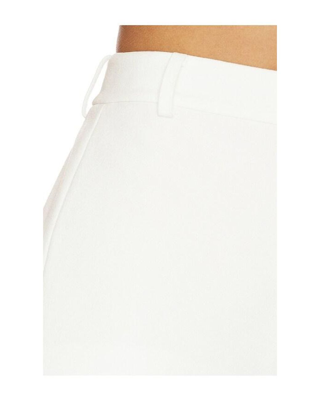 Sans Faff White Crepe Hot Pants