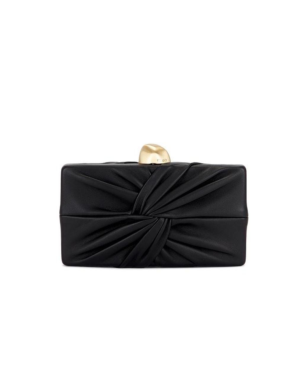Cult Gaia Black Lisse Clutch