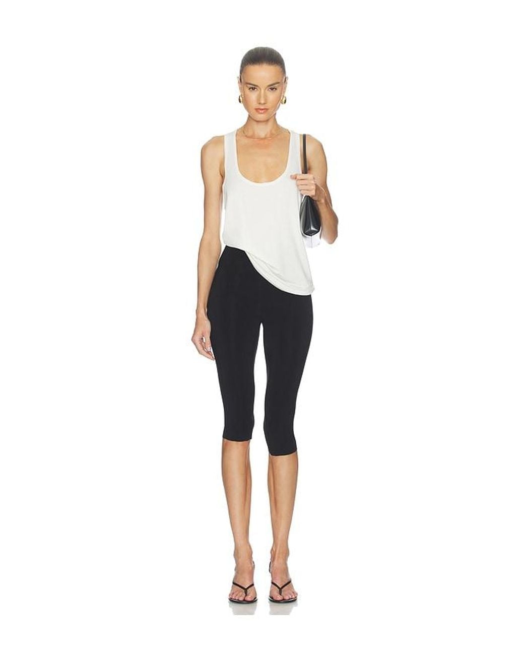 ÉTERNE Blue Soft Jersey Hedi Top