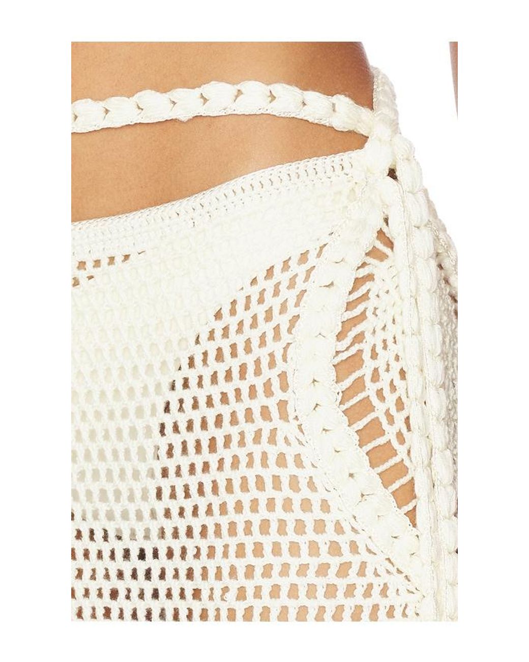 MY BEACHY SIDE White Dune Hand-Crocheted Maxi Skirt