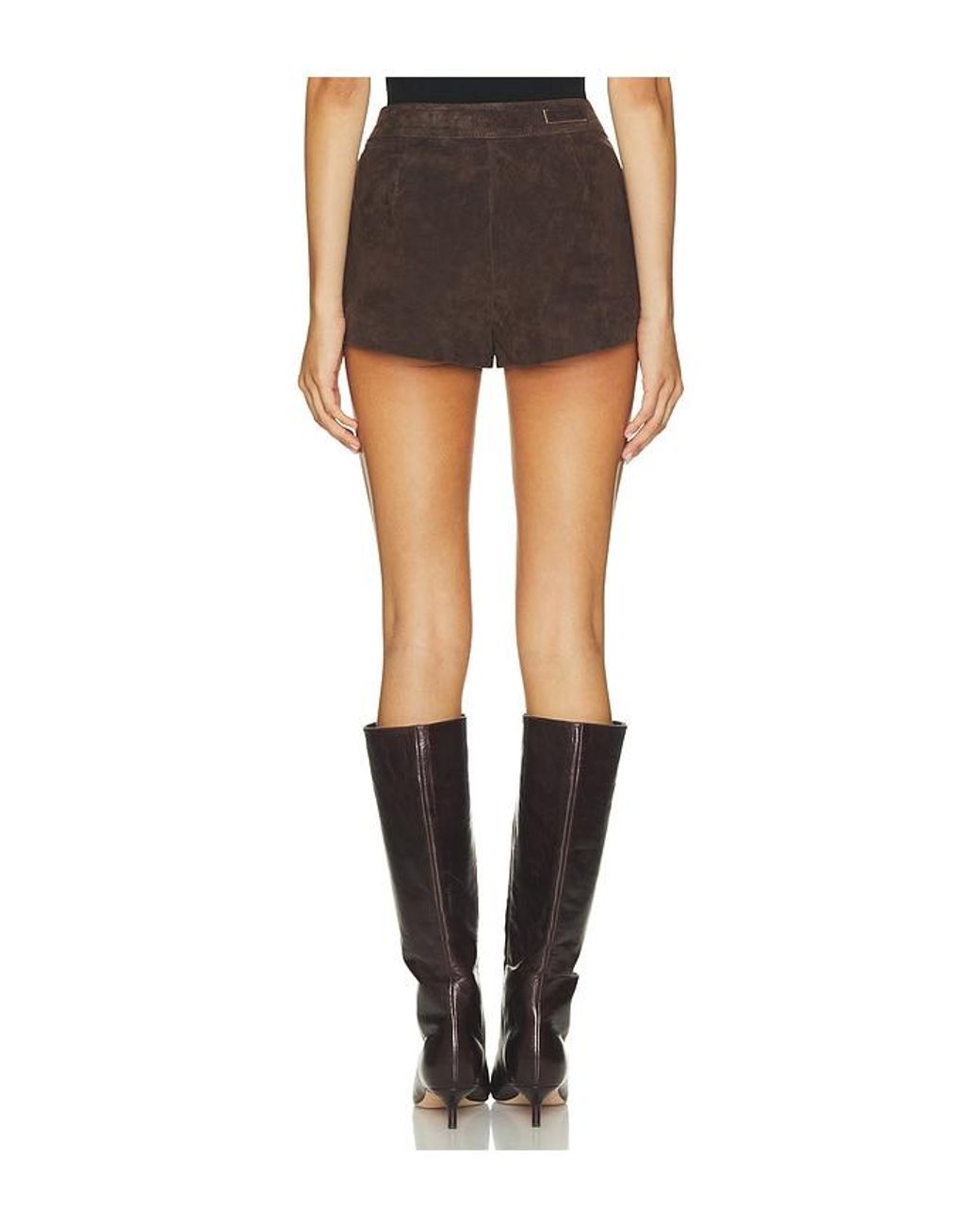 Blank NYC Black Faux Suede Hot Shorts