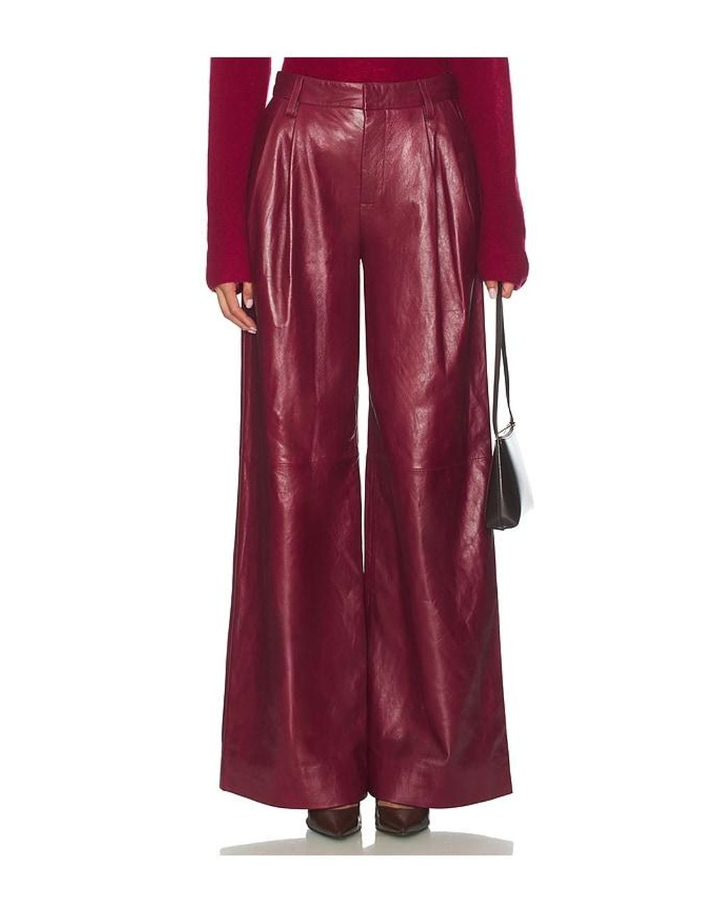Jonathan Simkhai Red Kobie Pant