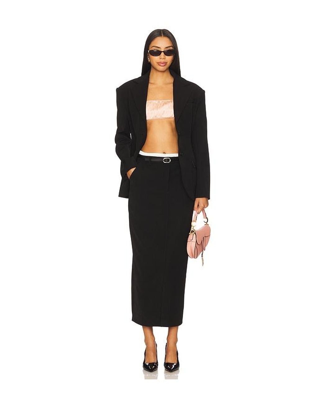 Line & Dot Black Ida Hourglass Blazer