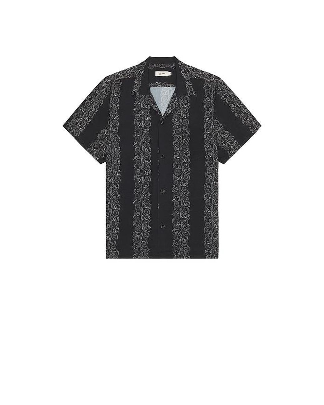 Bather Black Fiesta Printed Camp Shirt for men