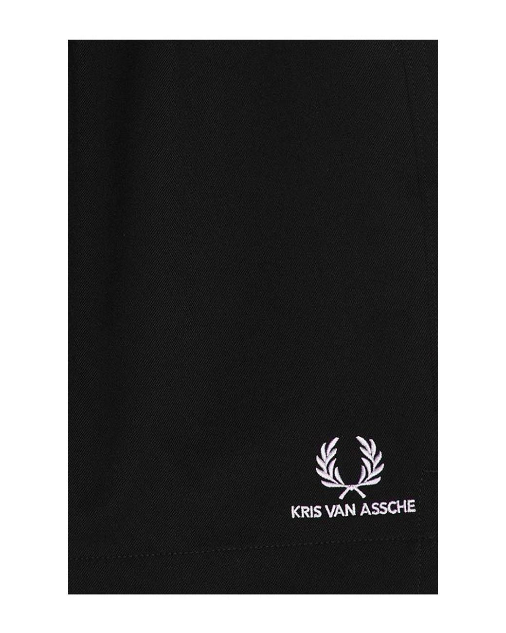 Fred Perry Black X Kris Van Assche Tailored Shorts for men