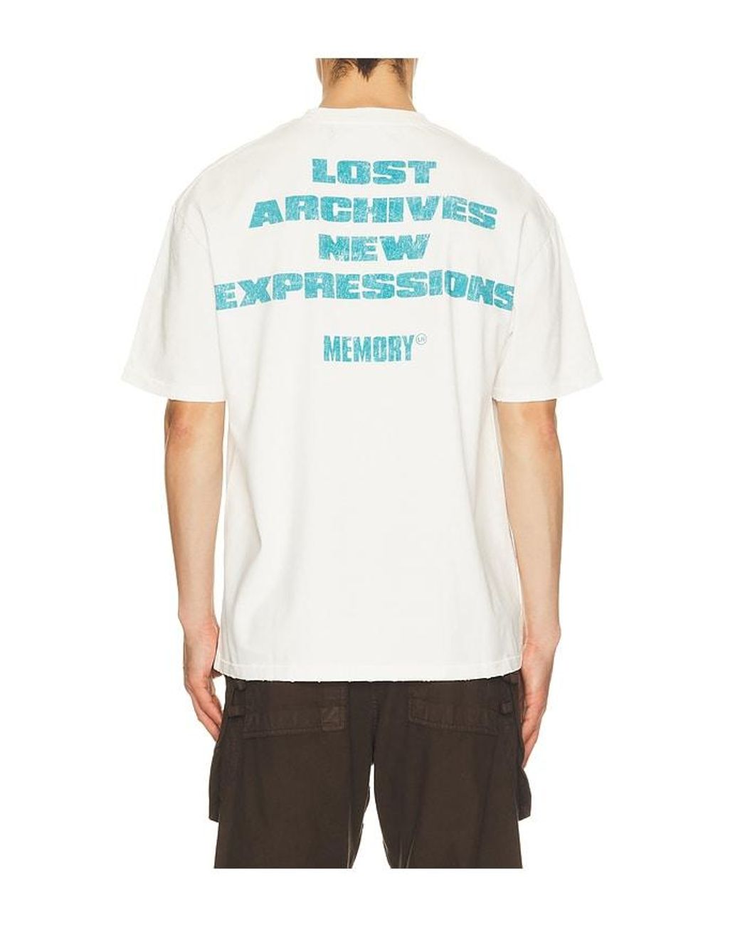 Memory Lane White Alpha Tee for men