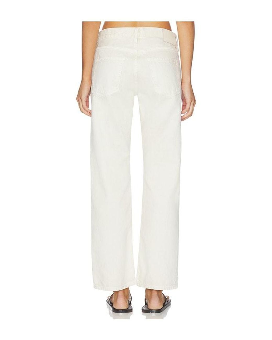 Citizens of Humanity White Faye Vintage Straight Jeans