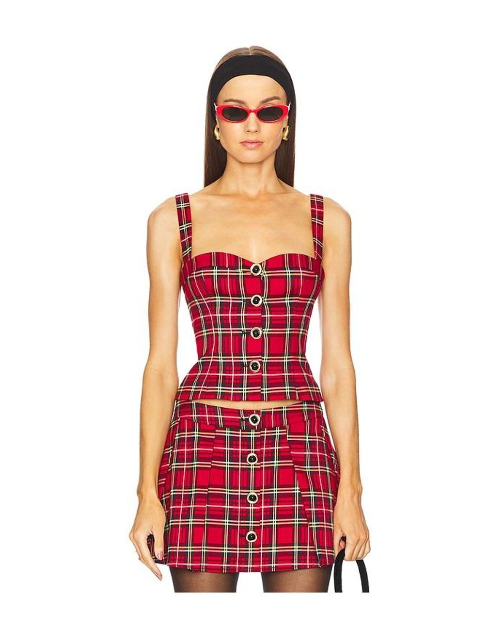 Shane Top En Color Rojo Talla En MAJORELLE de color Red