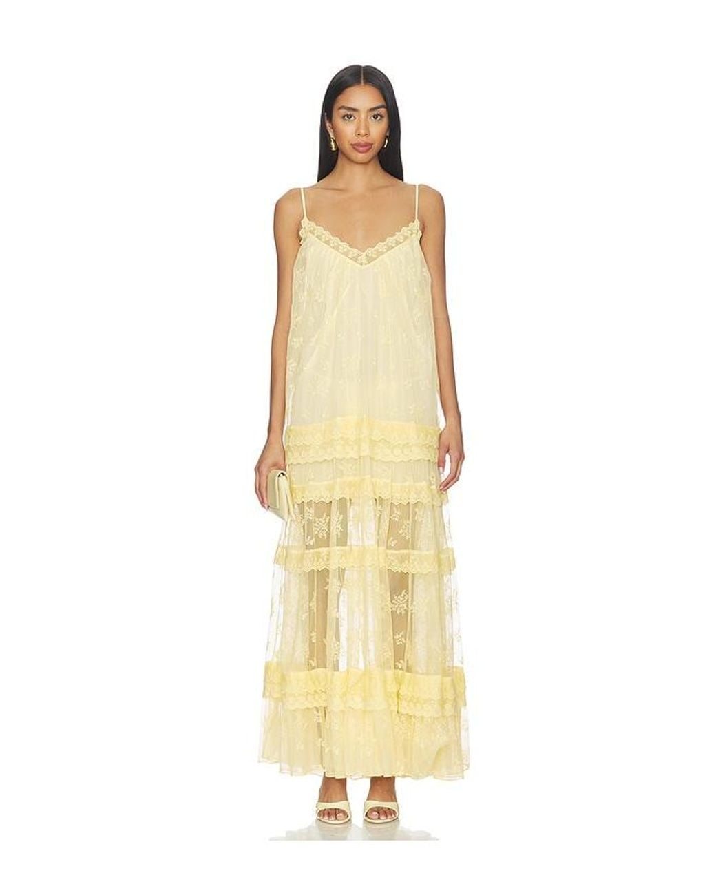 Tularosa Metallic Gracie Maxi Dress