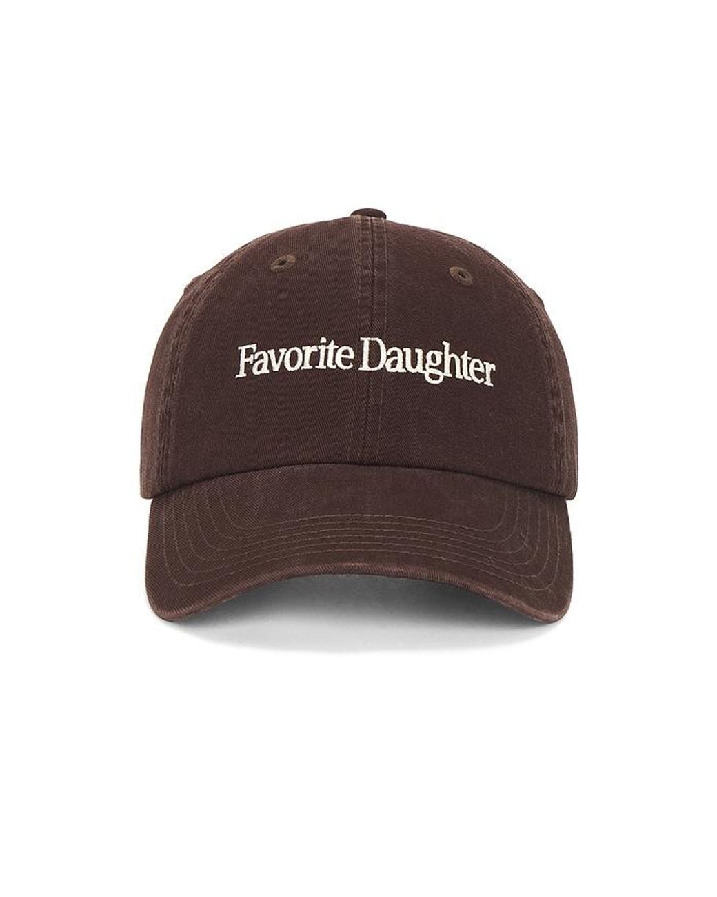 FAVORITE DAUGHTER Black Classic Logo Baseball Hat