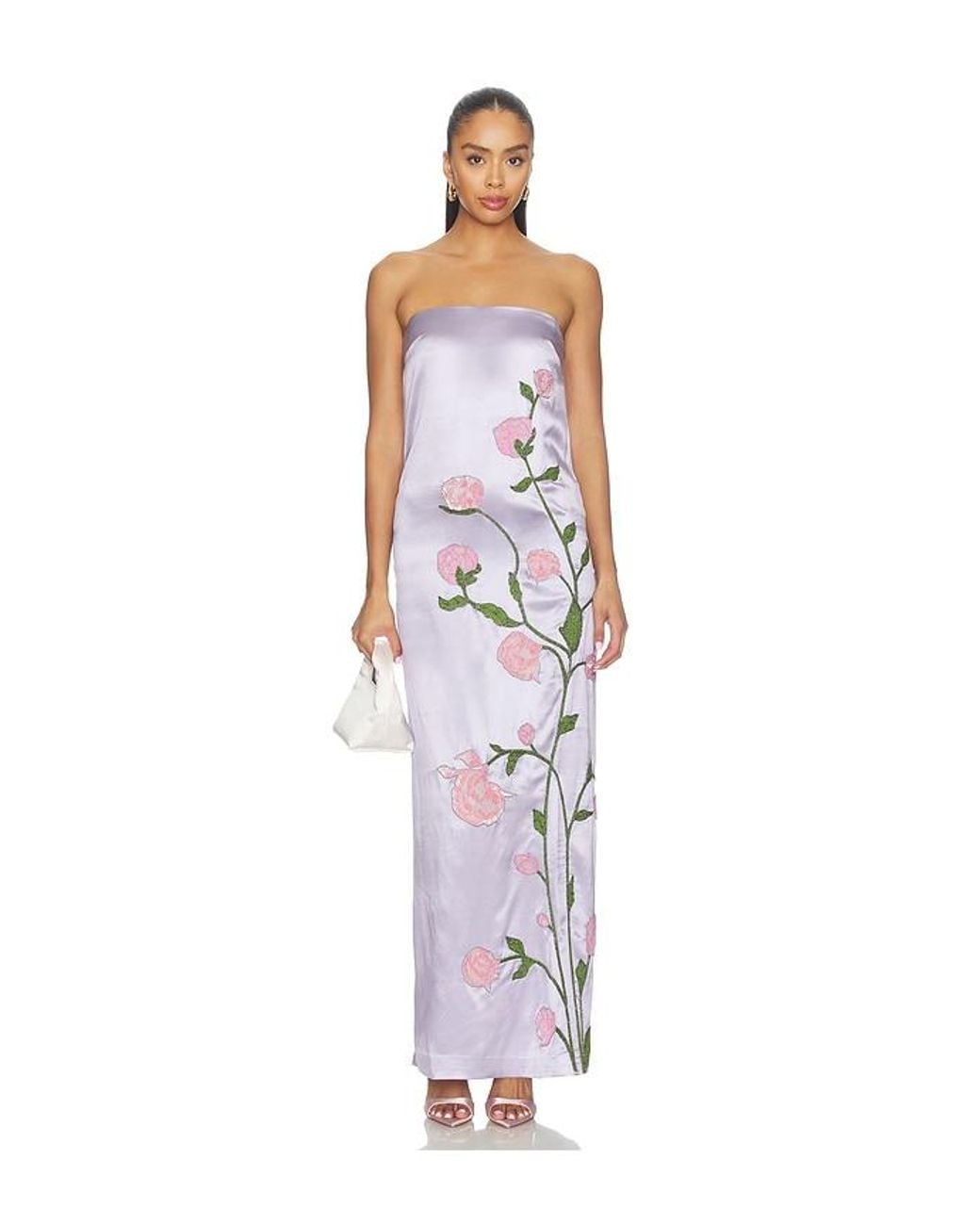La Fuori White Whispering Tapestry Dress
