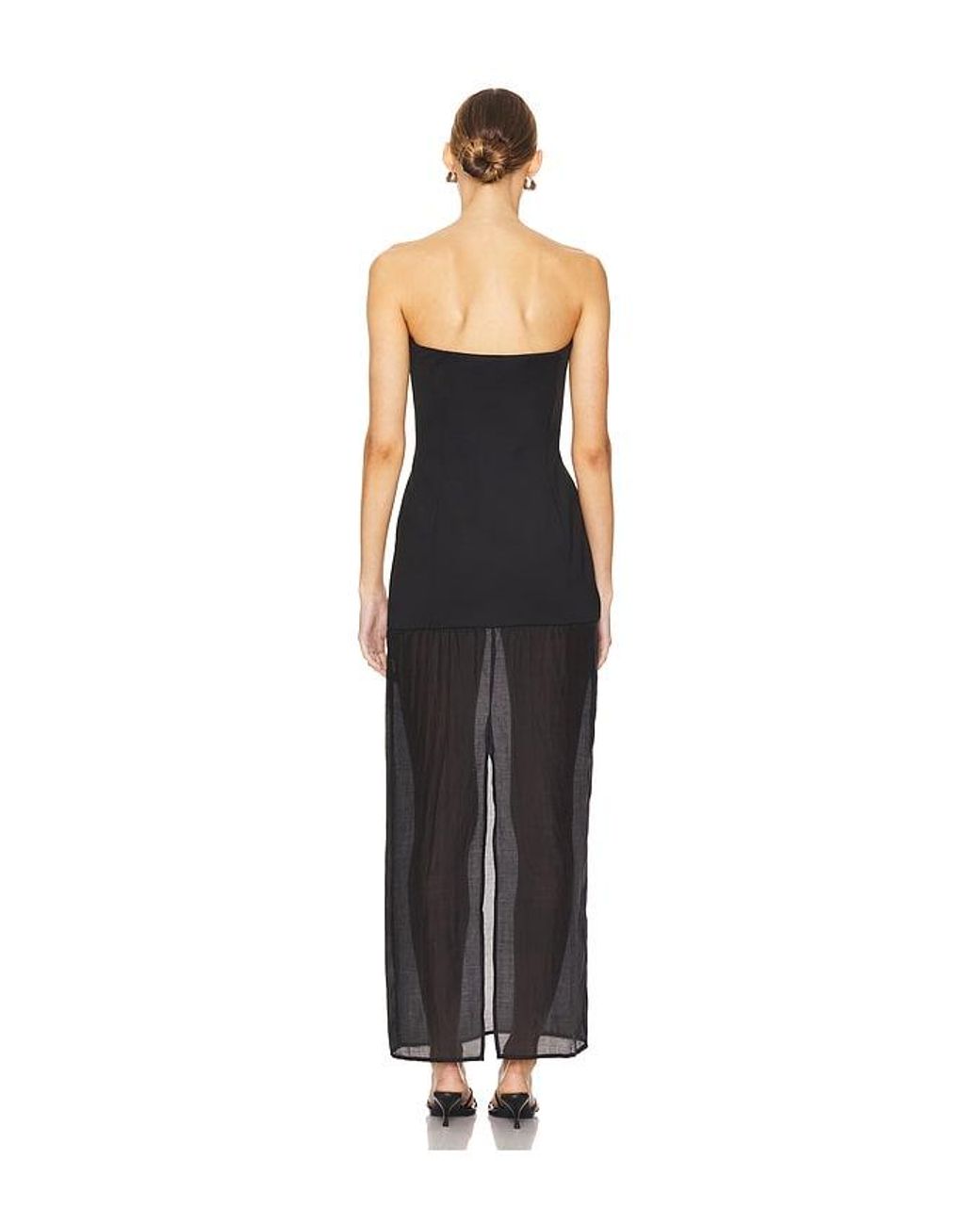 SNDY'S Black Chloe Sheer Dress