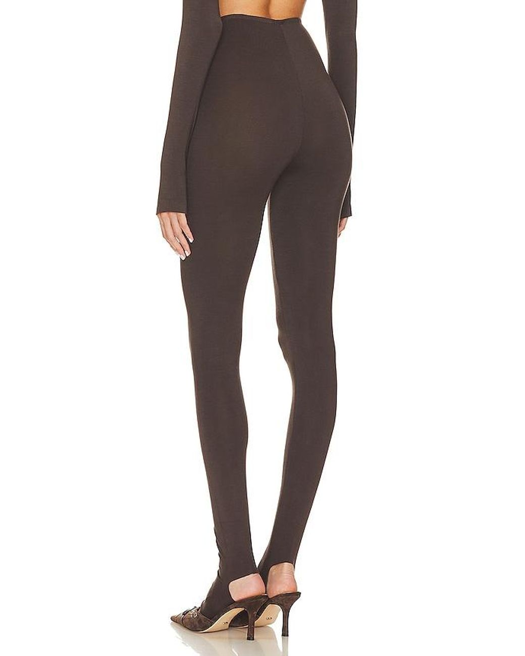 Norma Kamali Black Legging With Footie