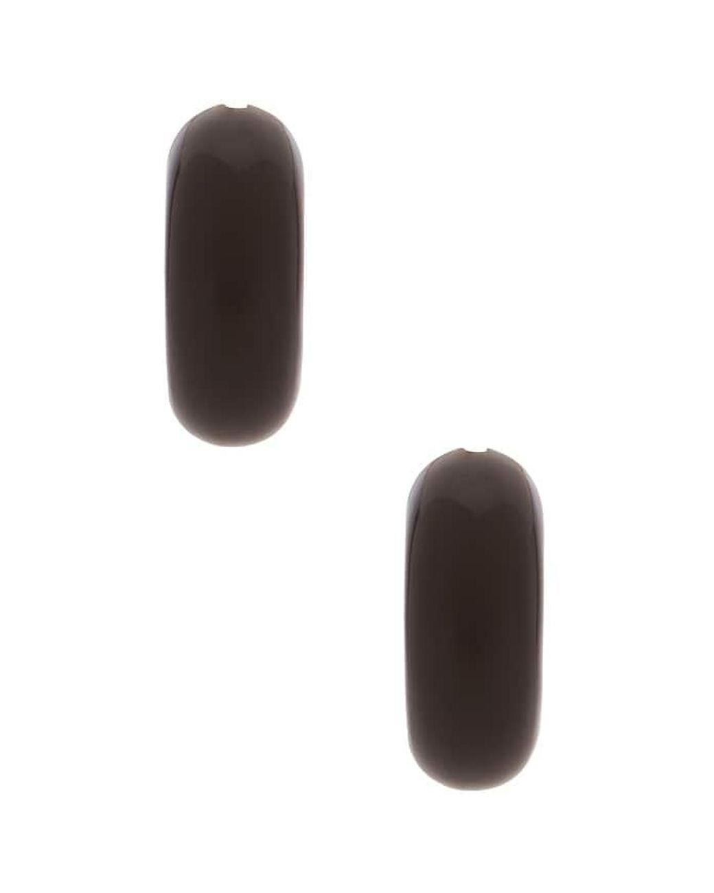 Uncommon Matters Black Stratus Hoop Earrings