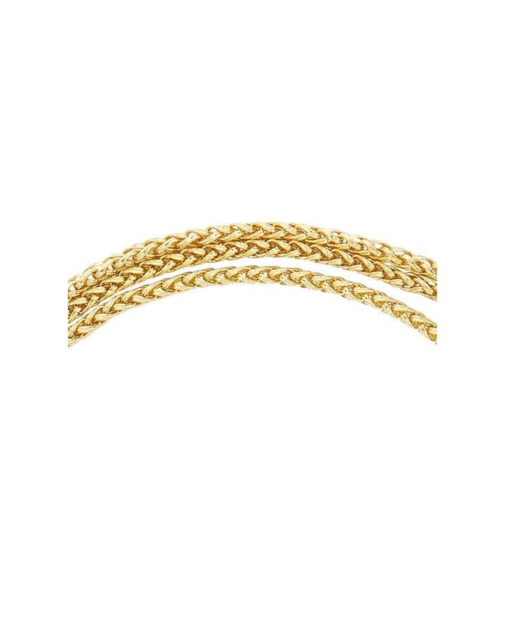 Shashi Metallic Rope Chain Scarf Necklace